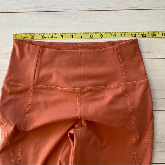 Girlfriend Collective High Rise Leggings Compression Brick Sz M Inseam 23 3/4 - Picture 8 of 11